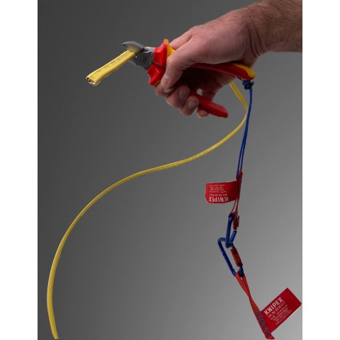 Tool Tethering Lanyard with Captive Eye Carabiner | KNIPEX Tools